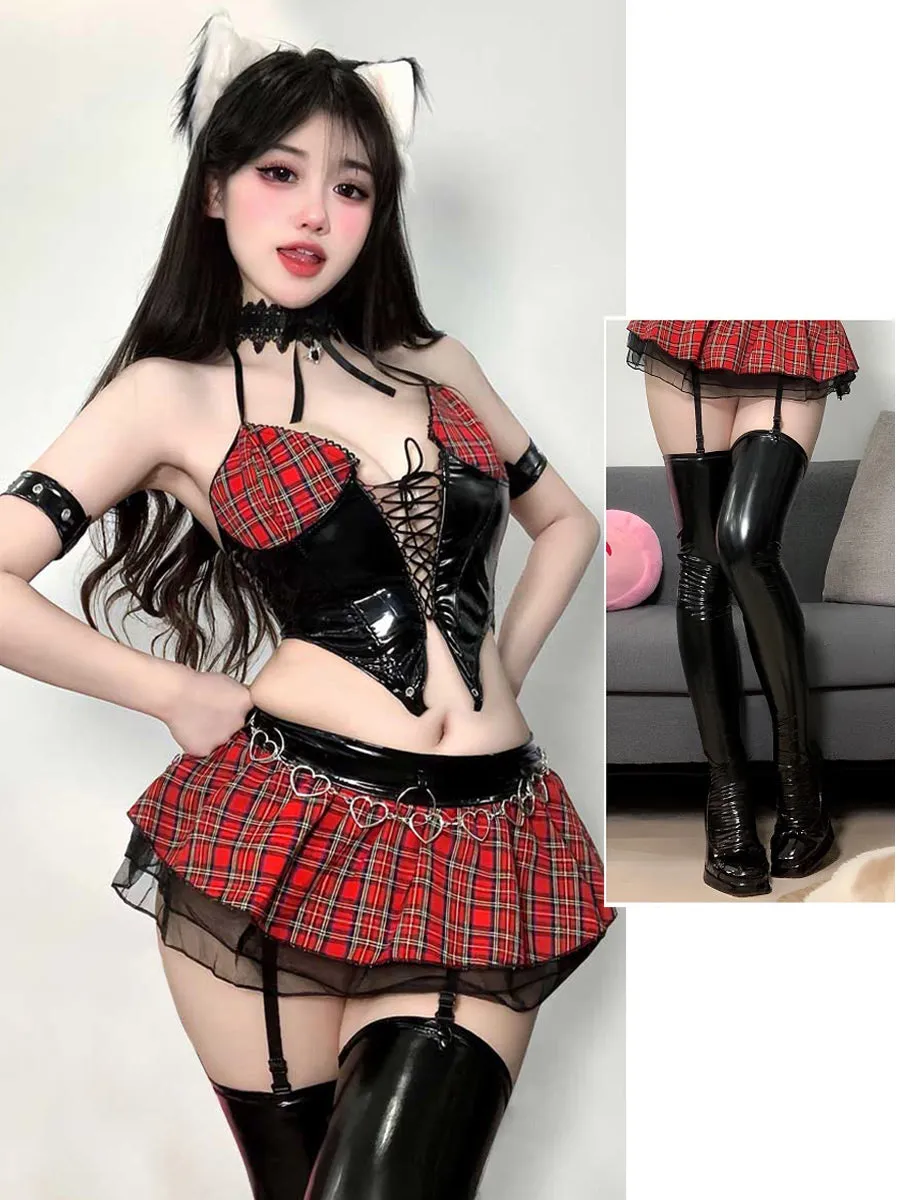 Anime Misa Plaid Skirt Set