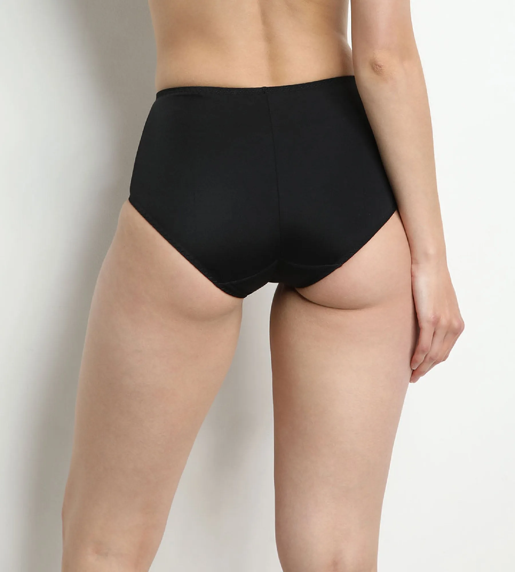 Black High-Waist Flat Tummy Briefs  Dim Silhouette Essentiel