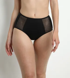 Black High-Waist Flat Tummy Briefs  Dim Silhouette Essentiel