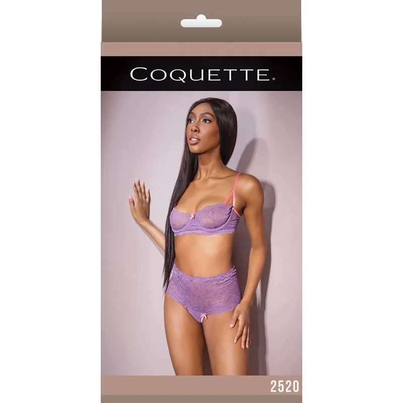 Bra & Highwaisted Thong Lavender/Pink L Packaging Box