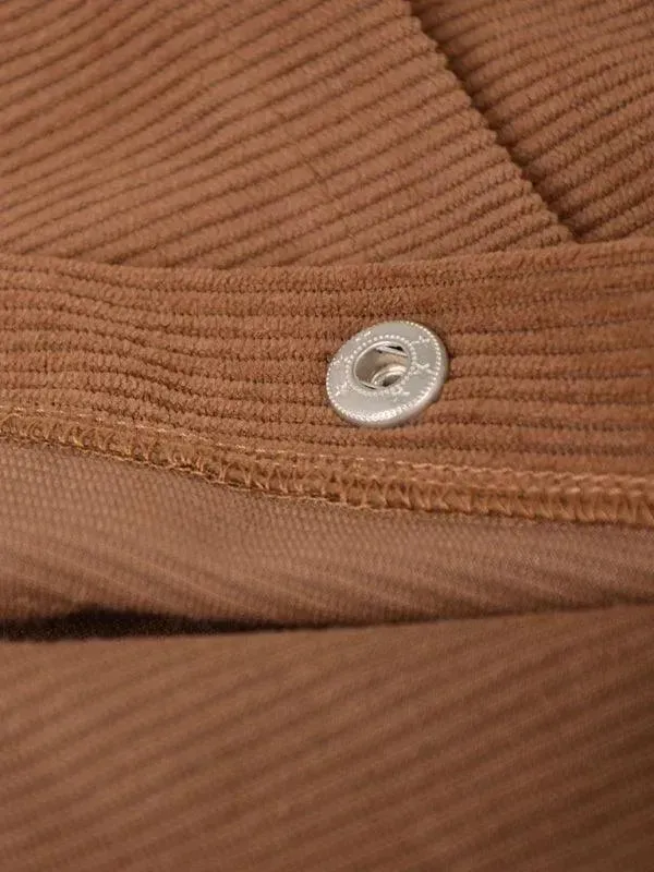 Corduroy High Waisted Midi Skirt