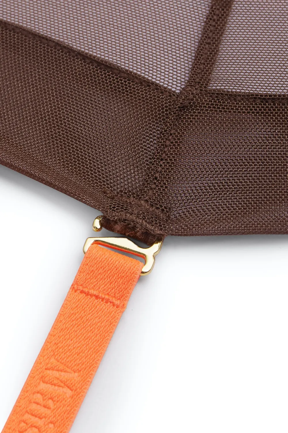 Corps  Corps Suspender Belt Brown/Neon Orange