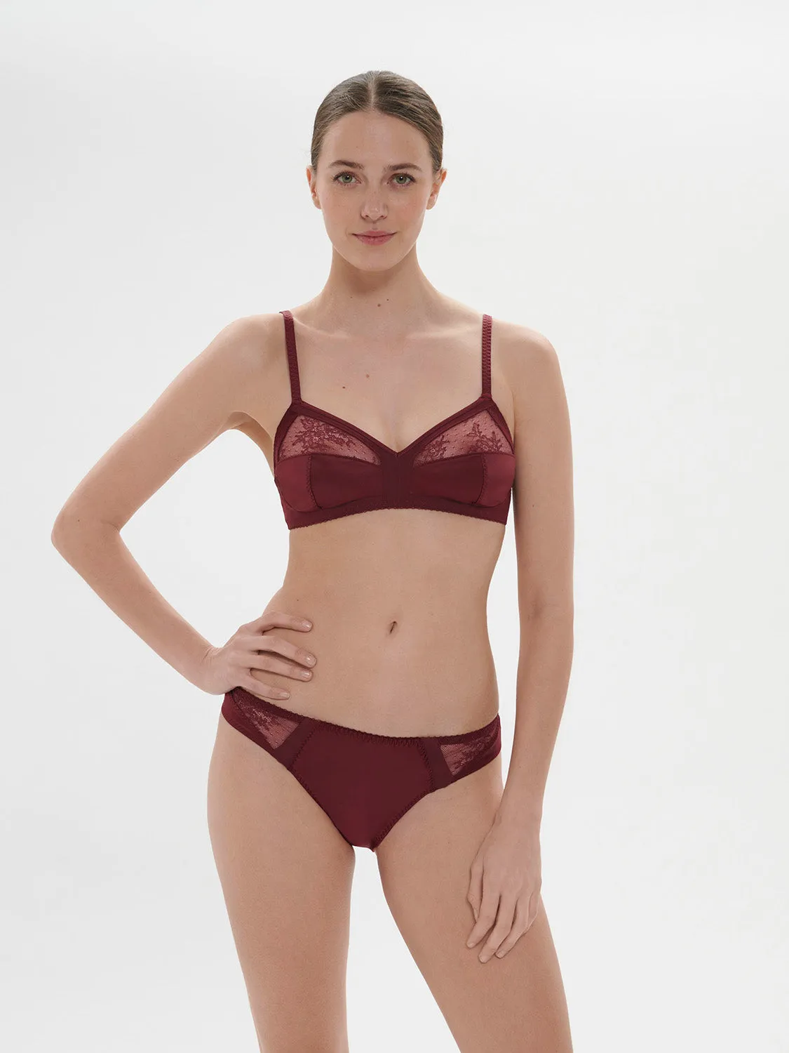 Eve Bralette - Dark Red