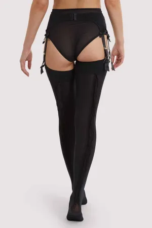 Fringe Stockings Black US 4 - 18