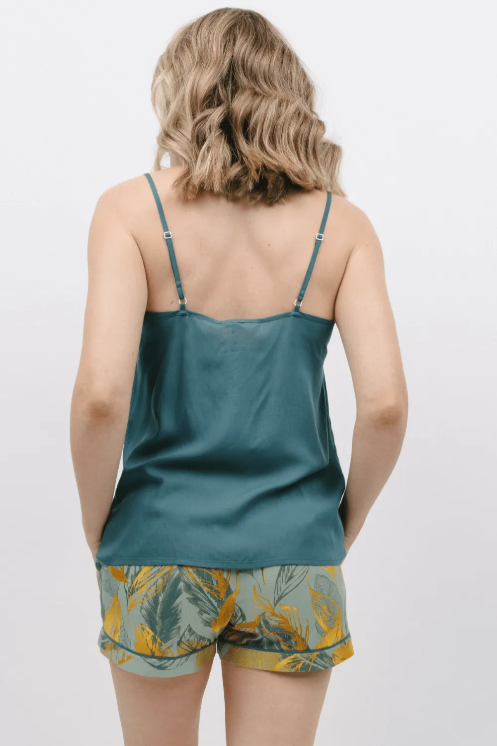 Hannah Leaf Print Shorts. Size UK 14