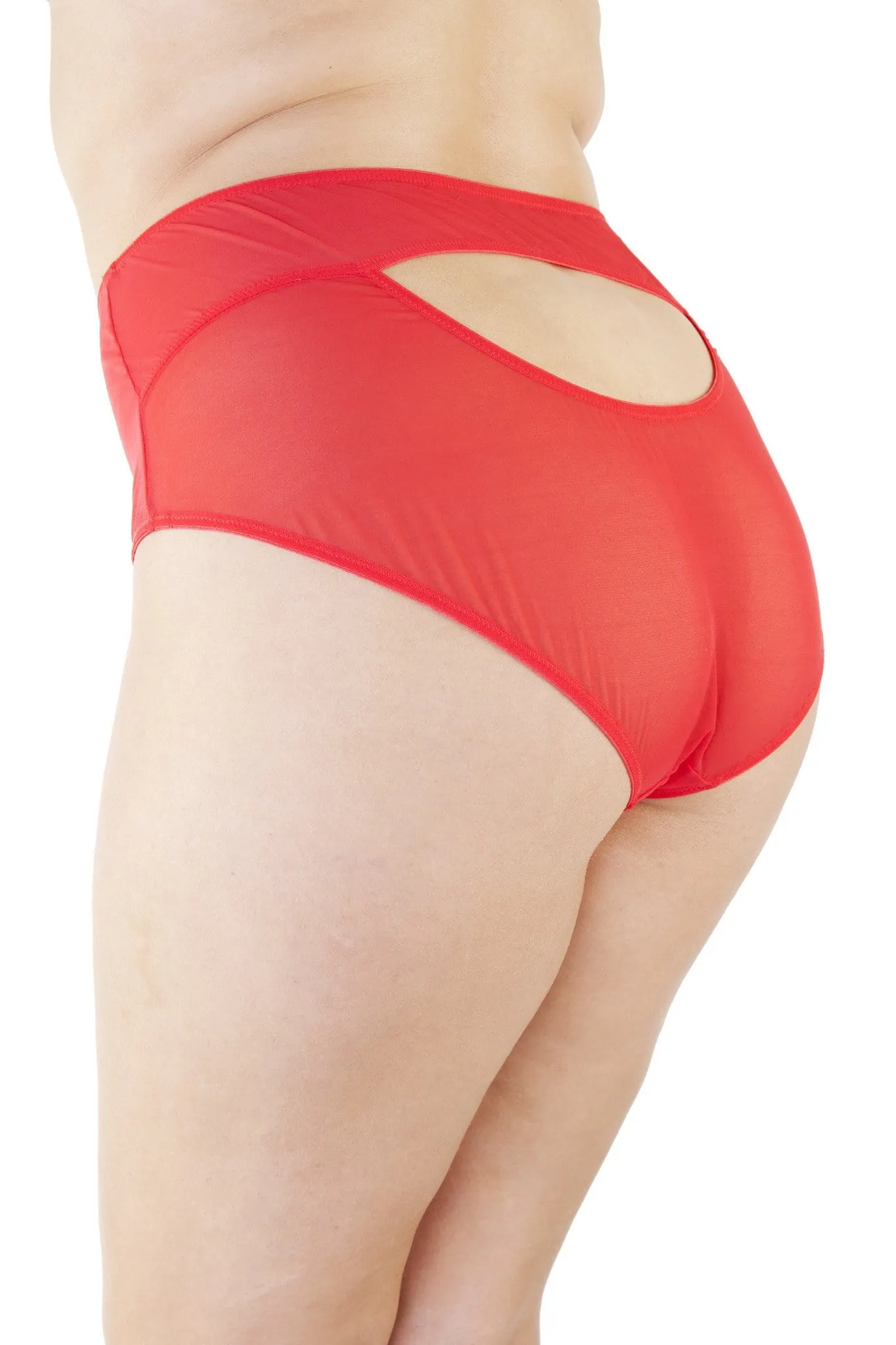 Juliet Red Retro Brief Curve