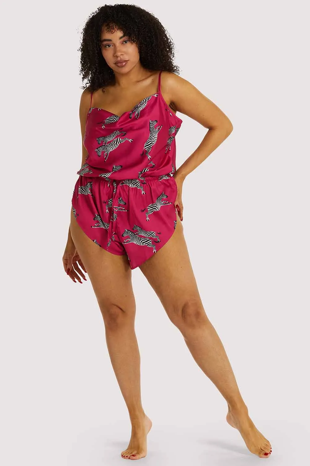 Kilo Brave EXCLUSIVE Hot Pink Zebra Playsuit