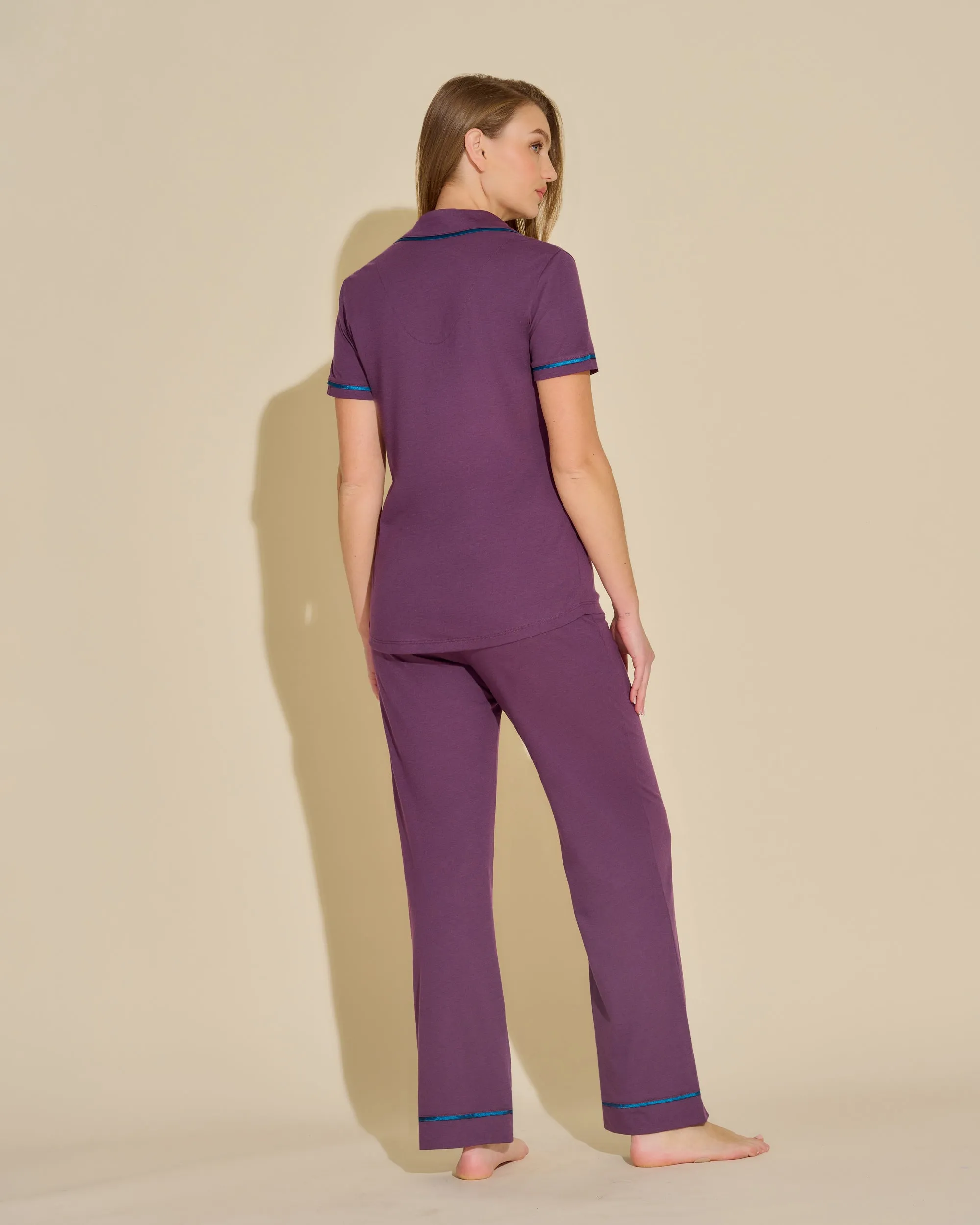 Kurzrmeliges Top & Hose Pyjama-Set