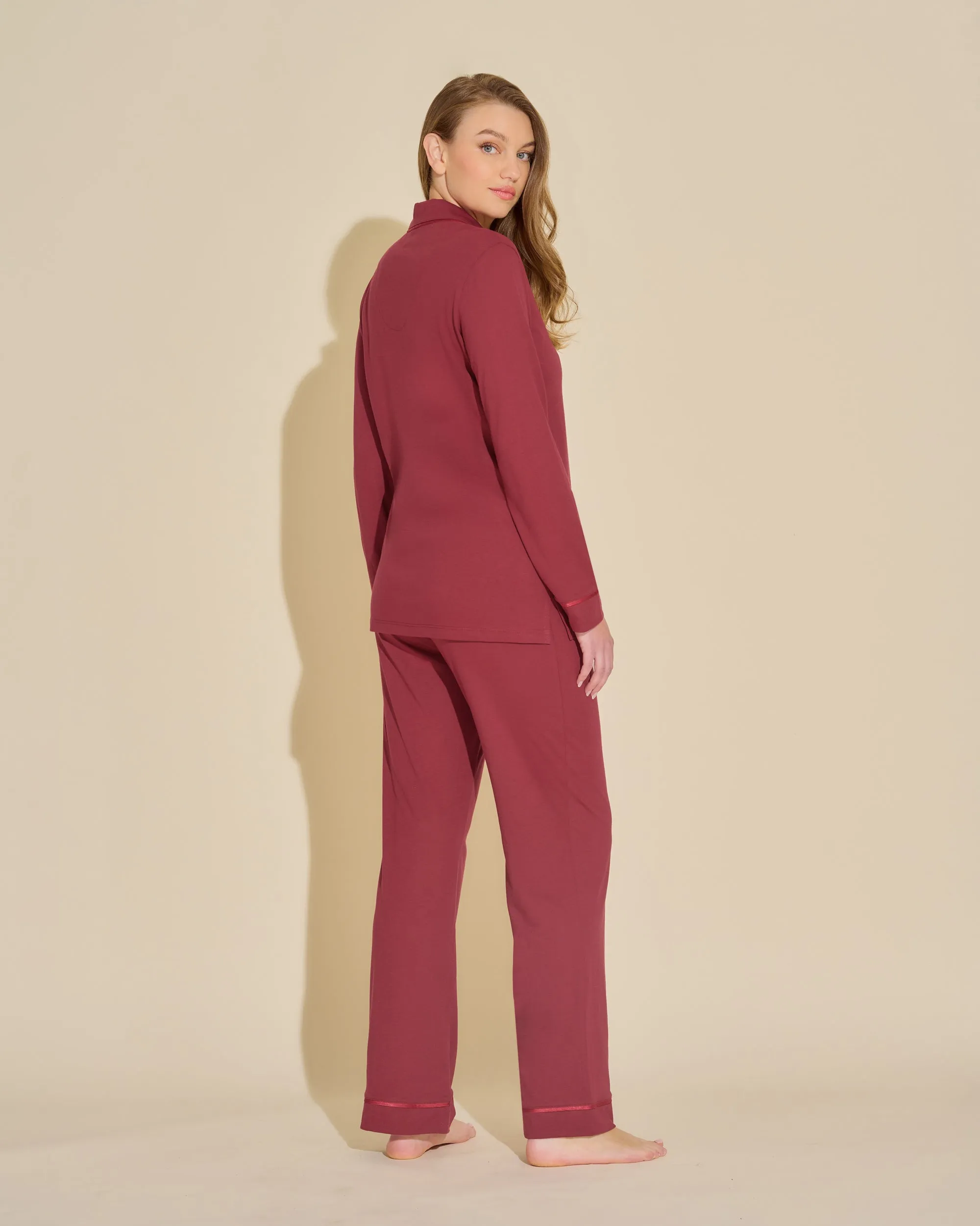 Langrmeliges Top & Boxer Pyjama-Set
