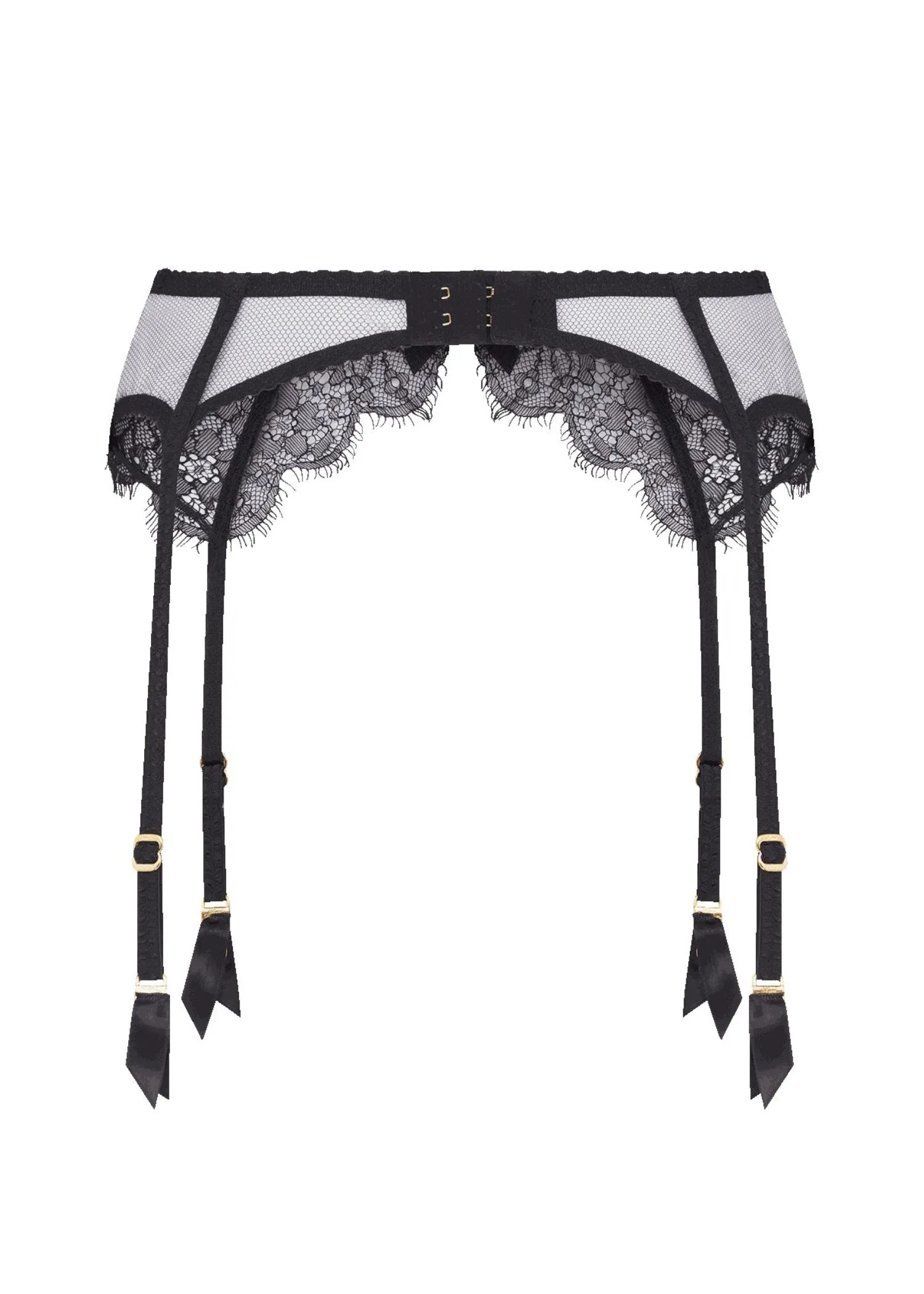 Lorna Lace Suspender (Black)