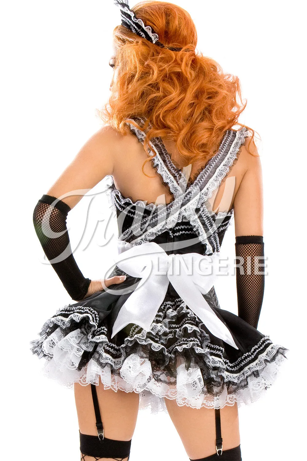Magenta Maid Corset