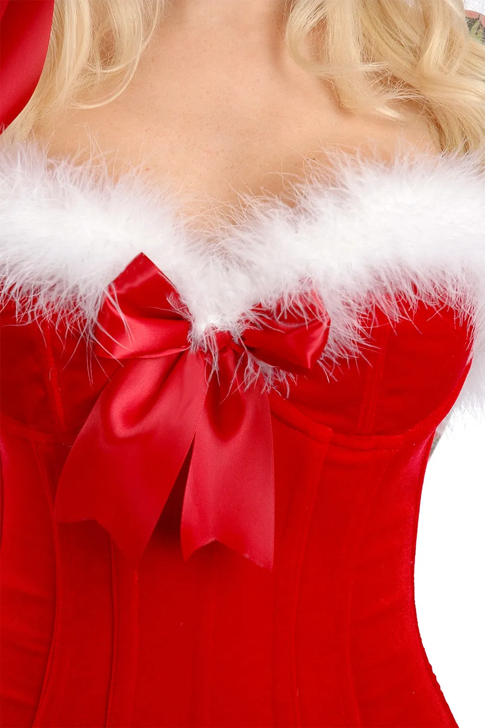 Mistletoe Strapless Corset with Detachable Garters