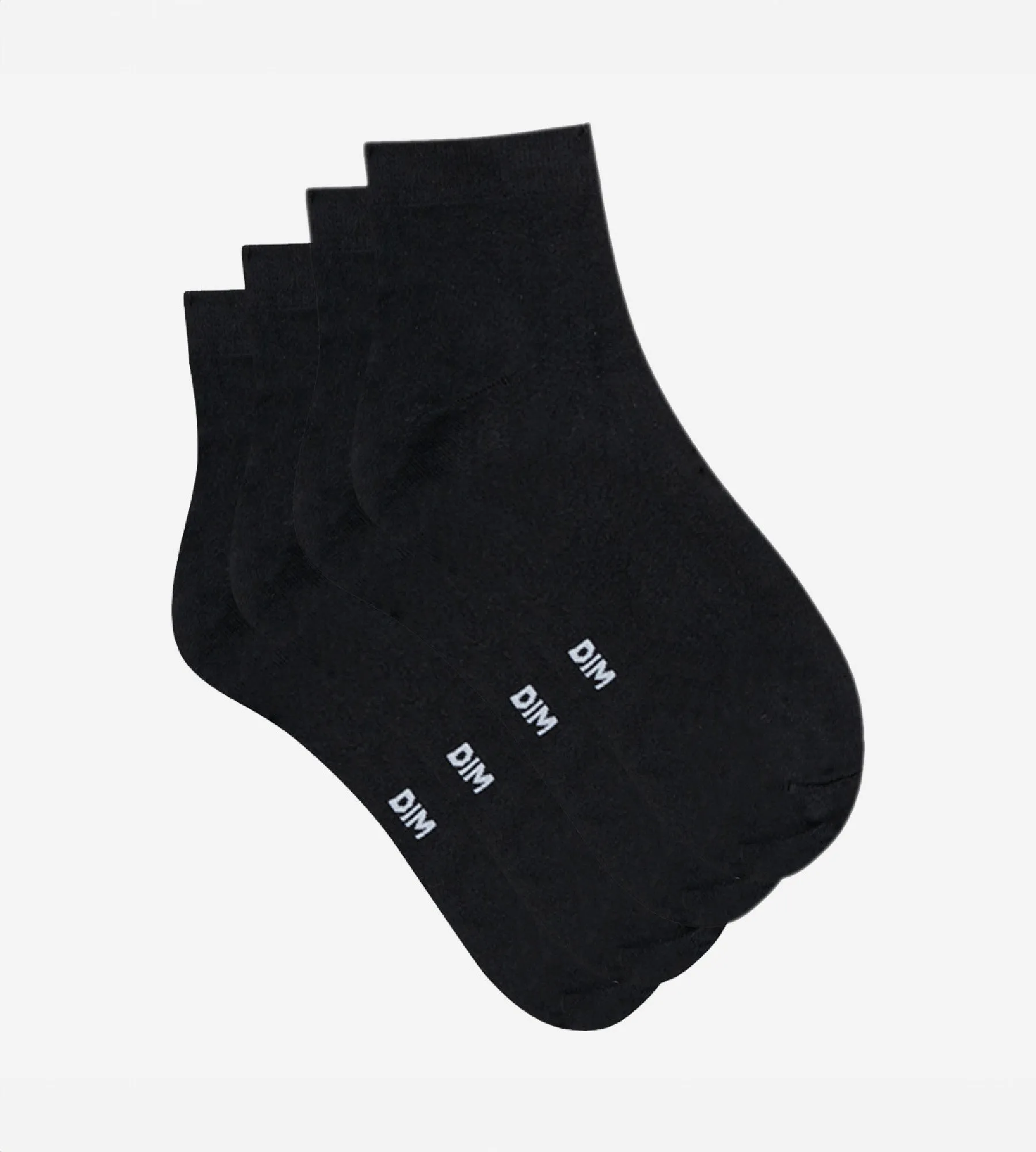 Pack of 2 pairs of womens second skin ankle socks in black