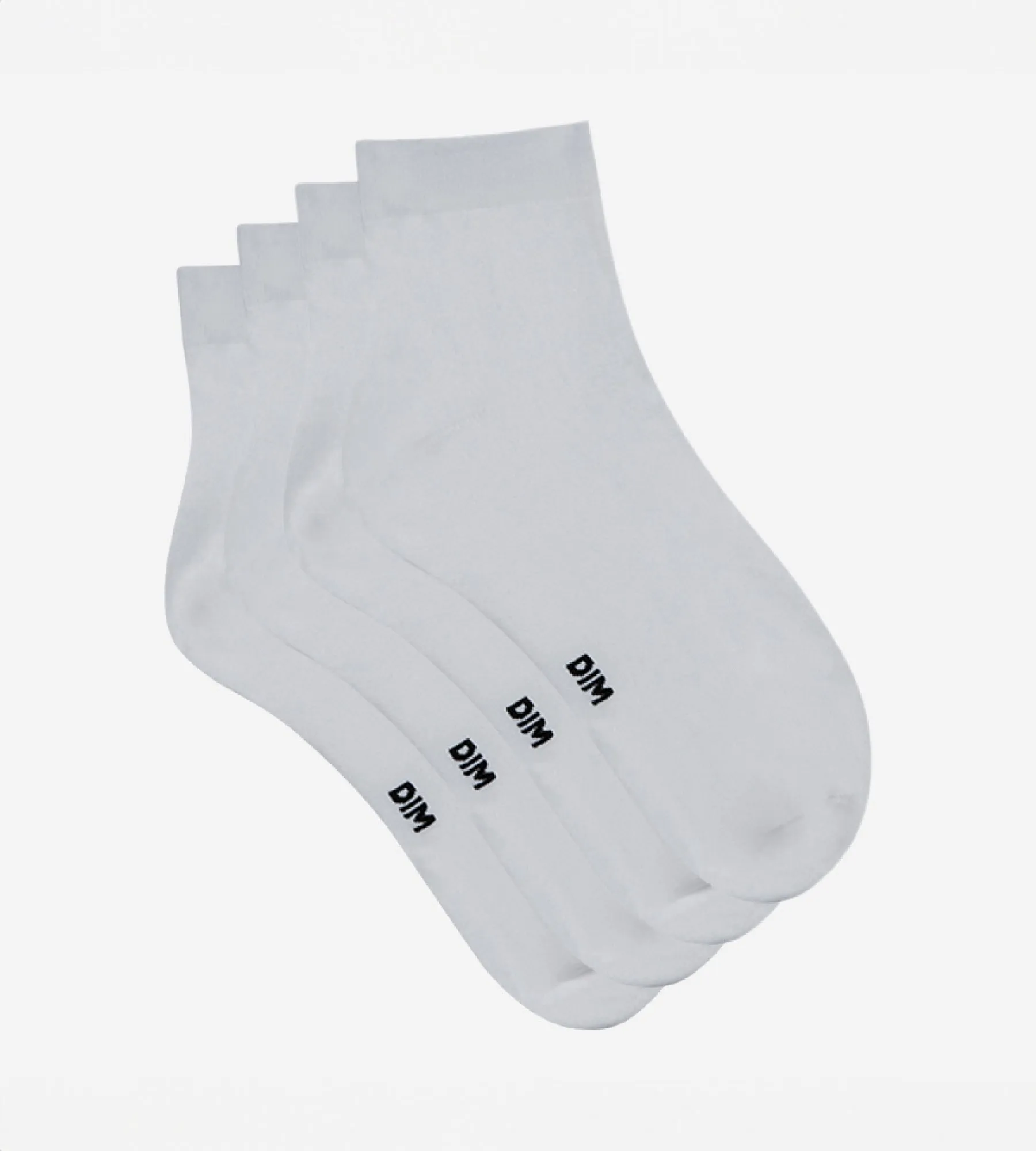 Pack of 2 pairs of womens second skin ankle socks in white