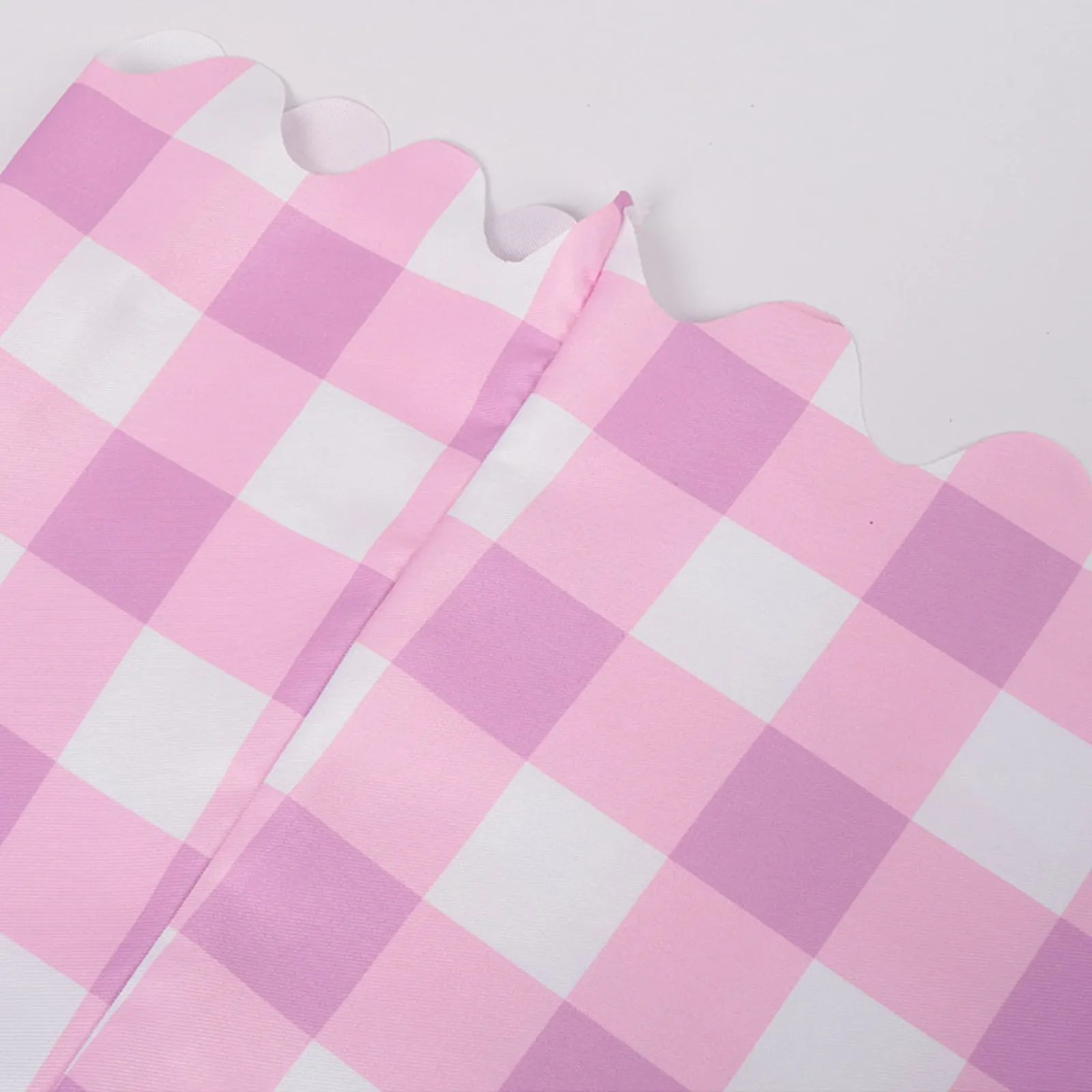 Pink Gingham Dress with Accessories
