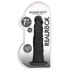 Real Rock Realistic Dildo - 7' - 17 Cm - Chocolate