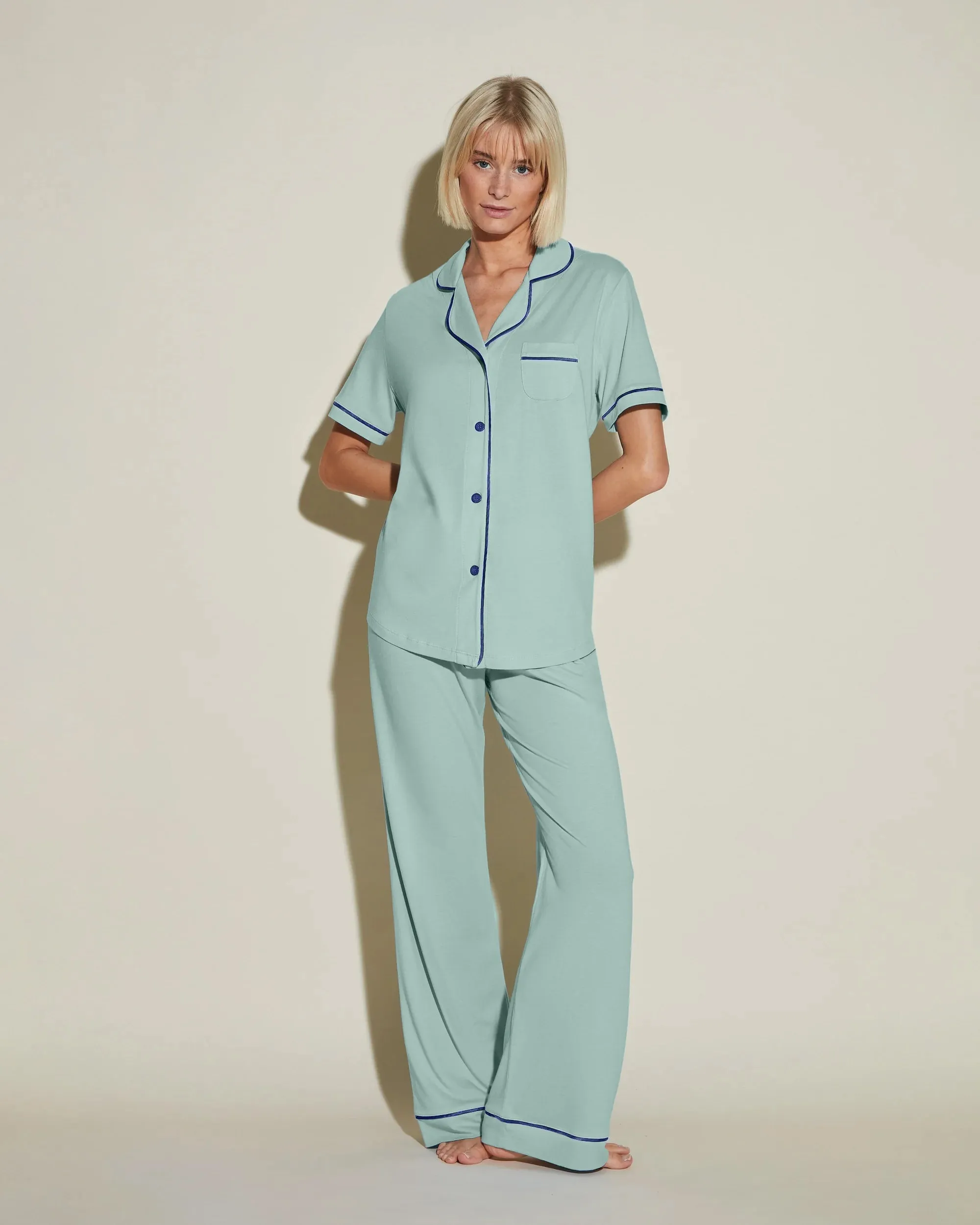 Short Sleeve Top & Pant Pajama Set