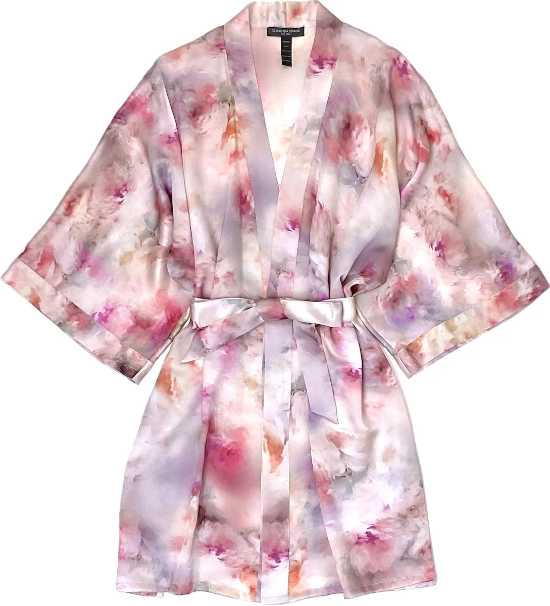 Silk Classic Short Kimono Heavenly Blossoms