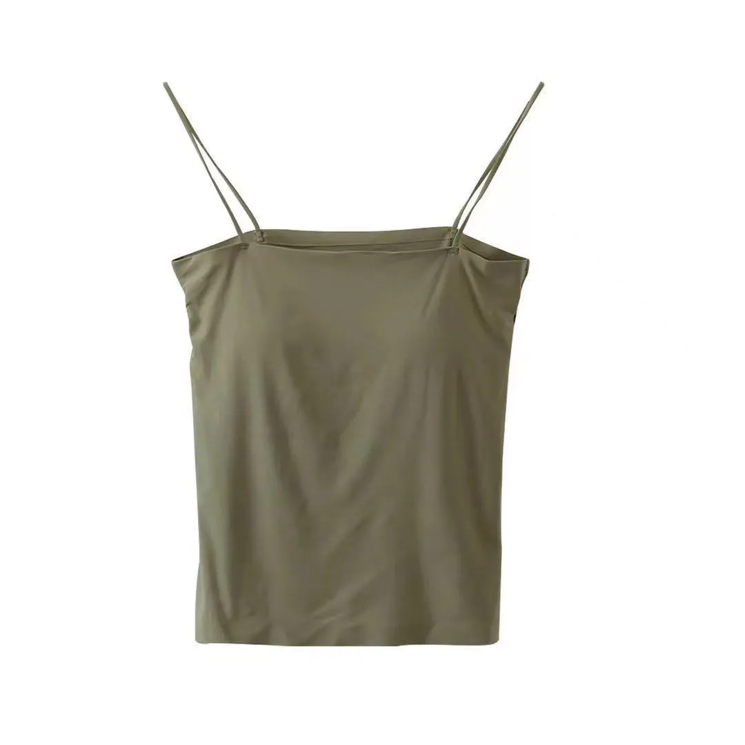 Solid Color Camisole Women's Summer Base Long Tube Top