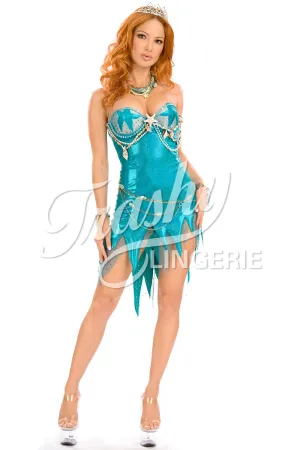 Strapless Mermaid Dress & Waist Chain