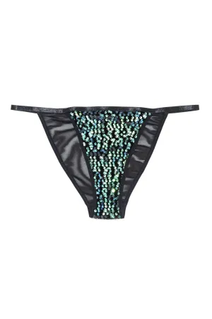 Wolf & Whistle Carmella Emerald Sequin Brief